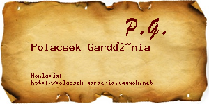 Polacsek Gardénia névjegykártya